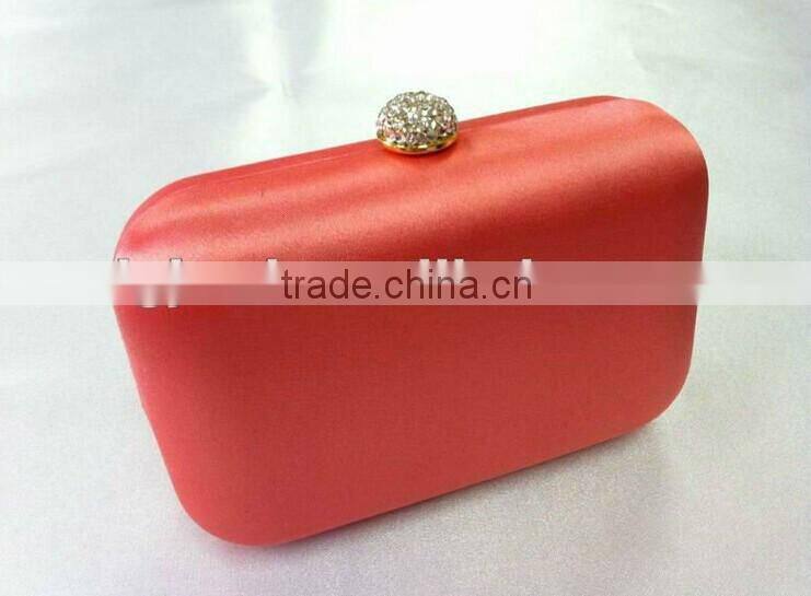 popular ladies good quality custom satin bags fabric evening bags wholesale