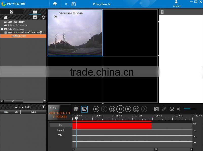 bus mobile DVR with 4/8 channel cameras and GPS tracker