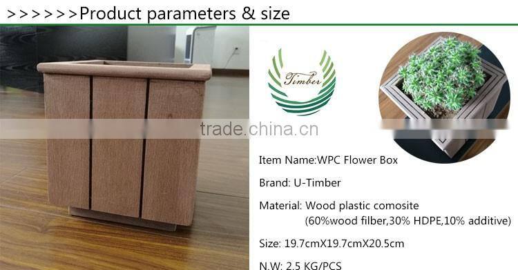 Outdoor WPC Flower Pot Composite Garden Pot