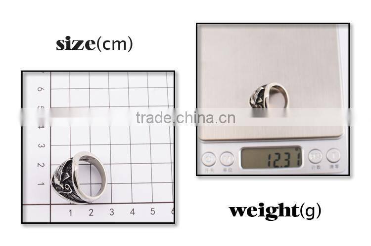 Wholesale silver jewelry big size silver ring for men