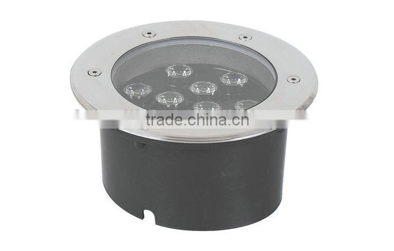 IP67 9*1W High Power 9W RGB Round LED Inground Light, RGB Round LED Inground Lamp 9W