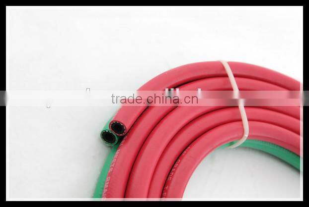 CE Certified 1/4'' + 1/4'' 20 Bar Fiber Braid Oxygen Acetylene Twin Hose