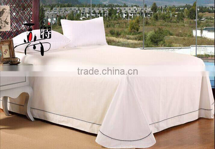 Luxury hotel 100% cotton embroidery full size hotel bedding sets