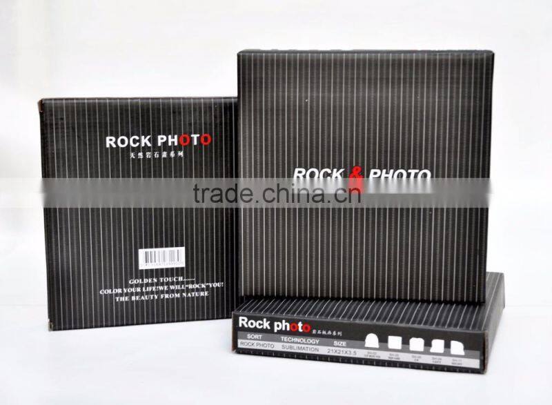 DIY sublimation printing rock photo frame