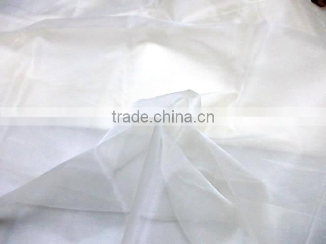 Indian silk organza fabric, 100% silk, platinium