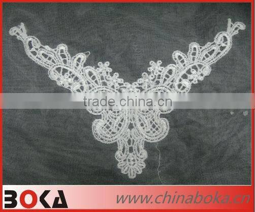 Fashion embroidery polyester ladies collar design