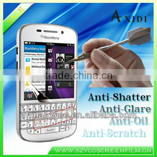 Factory Supply Anti-explosion Screen Protector For Blackberry Q10(PayPal available)
