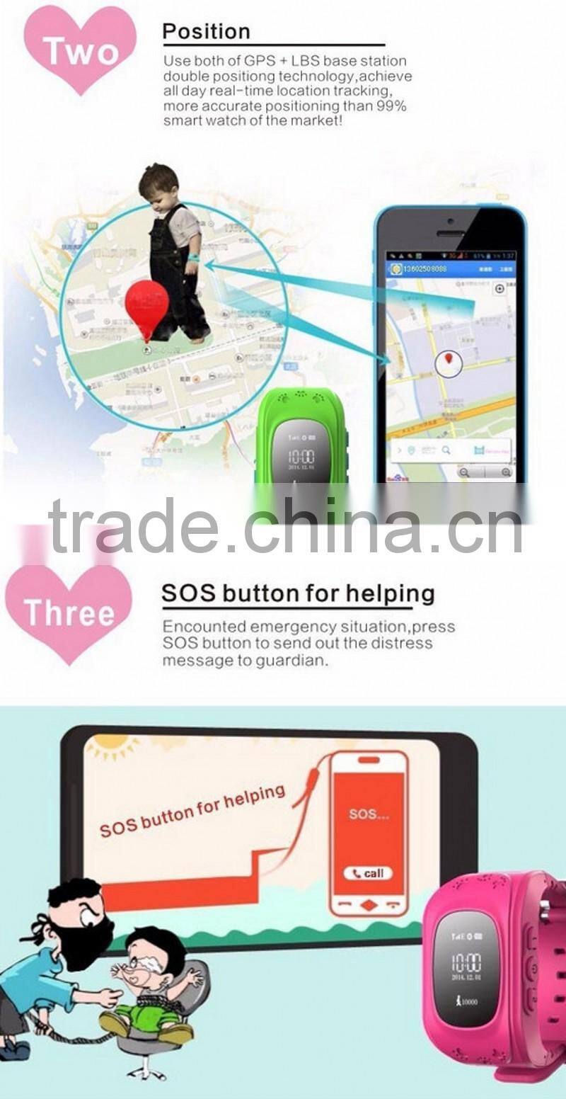 Children wristwatch,Children GPS Tracker Smart Watches Q50 For Satellite monitoring Double Locate Remote Monitor SOS