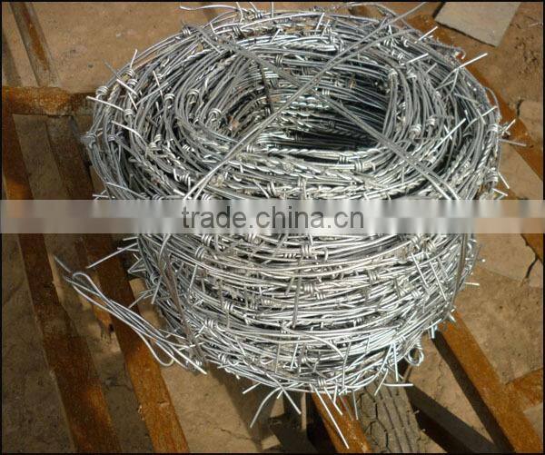 galvanized barbed wire