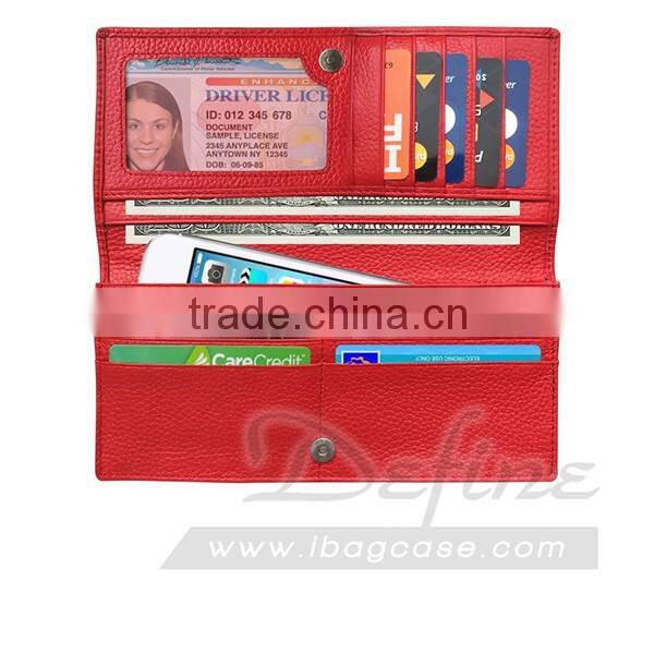 Credit Card Holder Promotion RFID blocking Genuine Leather Wallet