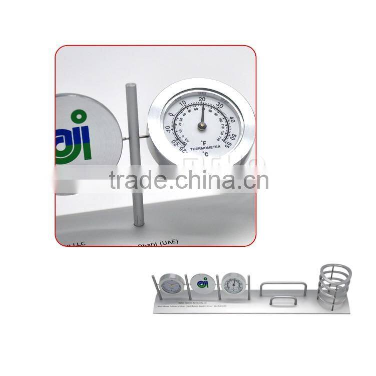 New designed desk clock temperature gauge shelves combination