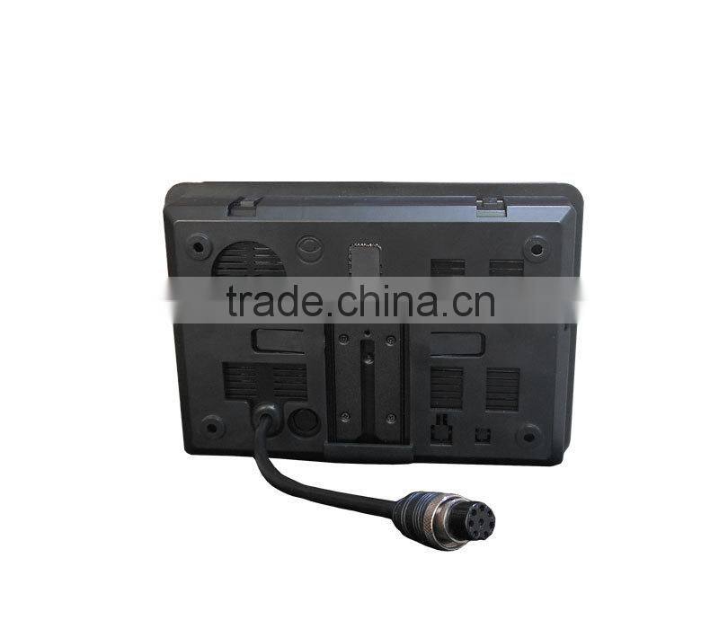 Wired type 7inch digital screen car rear view monitor with 3pcs wired camera
