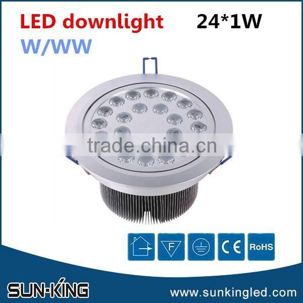 Top quality bridgelux non-dimmable/dimmable 30w led down light , 220v led ceiling light spotlight 24w 21w 18w 15w 12w 9w 7w 5w