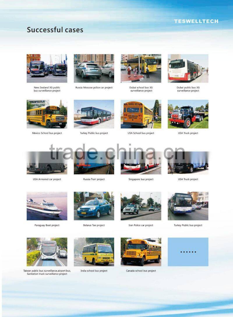 HDD 4CH 3G/4G 1080P Mobile DVR Vehicle With GPS WIFI for Truck Monitoring