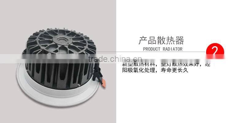 High quality Die Casting LED Downlight 7w 9w 12w 15w 18w 24w 36W SMD5730 LED Ceiling Lamp Porsche Tires