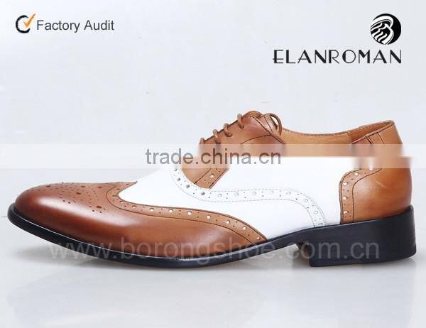 Hot sale fashion man dress shoe brogues shoes handmade leather shoes
