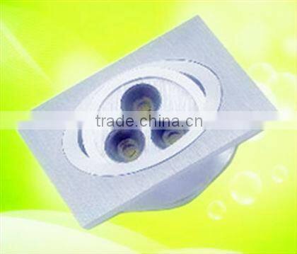 Factory provide 6w adjustable LED grille lamp with white shade decorate