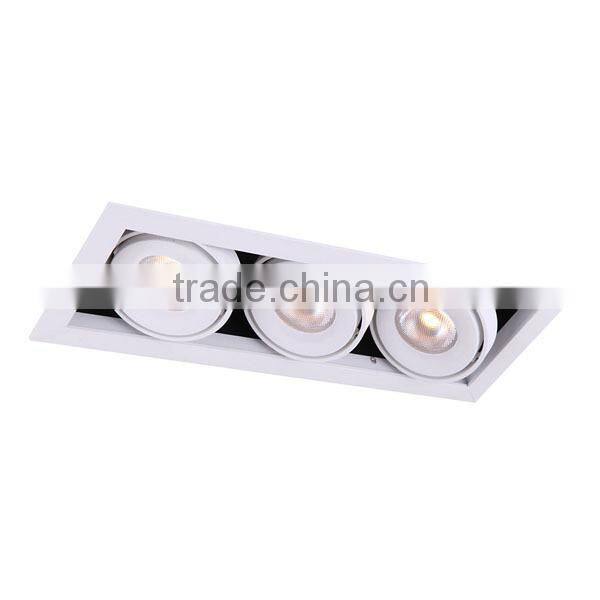 CITIZEN COB Triple head hot selling 3x7w led ceiling light square downlight square led downlights