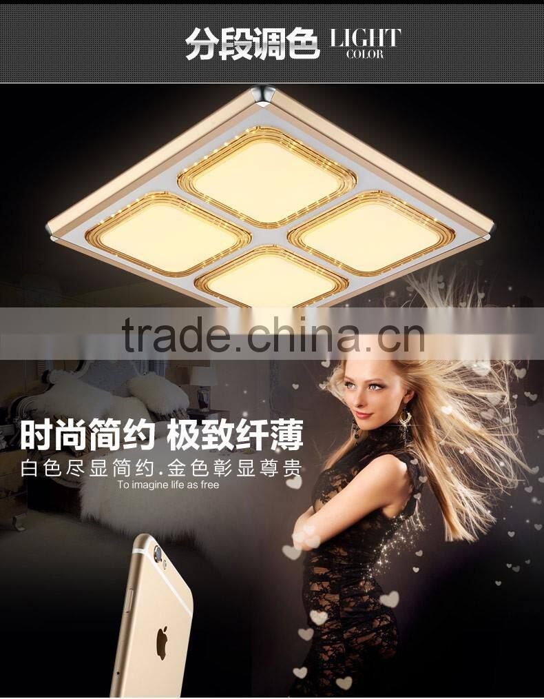 2016 hot sales square aluminum ceiling light for living room ceiling light