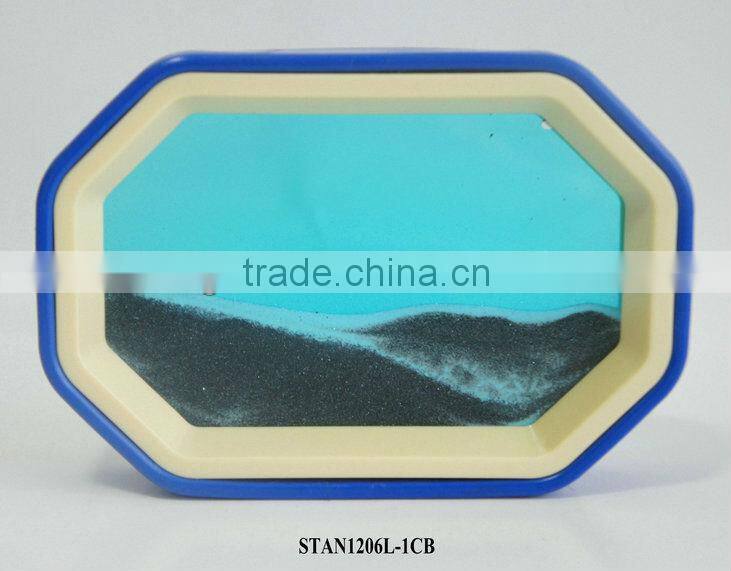 Polygon Moving Sandscape/Sand Timer/Stress Relief Office Toy