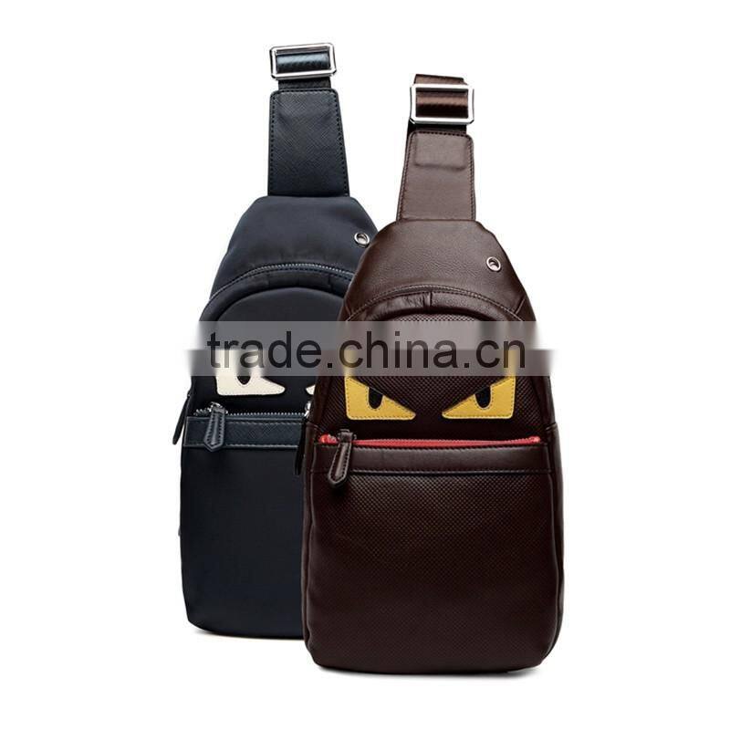 2016 New men's denim shoulder bag Messenger bag printing bag influx of male chest bags