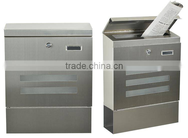 Superior Quality 100% Raw Material Wall Mounting 304 Diamond Plate Mailbox