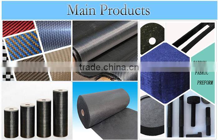 2016 newest carbon fiberglass mixed fiber fabric customized style