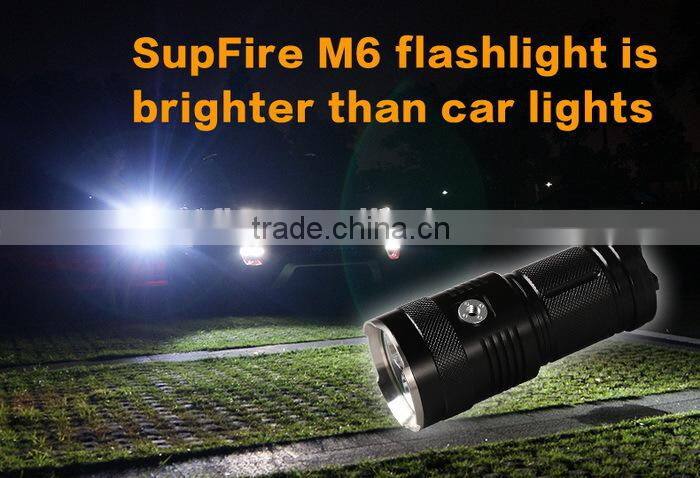 30w SupFire M6 rechargeable camping industrial waterproof powerful outdoor led torch