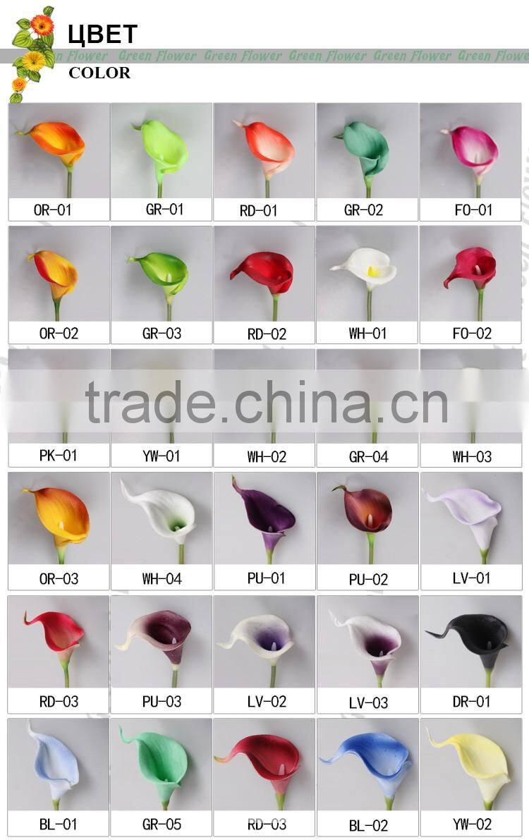 2016 Mini Calla Lily Real Touch Artificial Flowers wholesale for Home Wedding Party Decoration Decorative Flowers