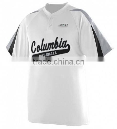 Two button placket Products baseball jerseys wholesale with two button baseball jersey