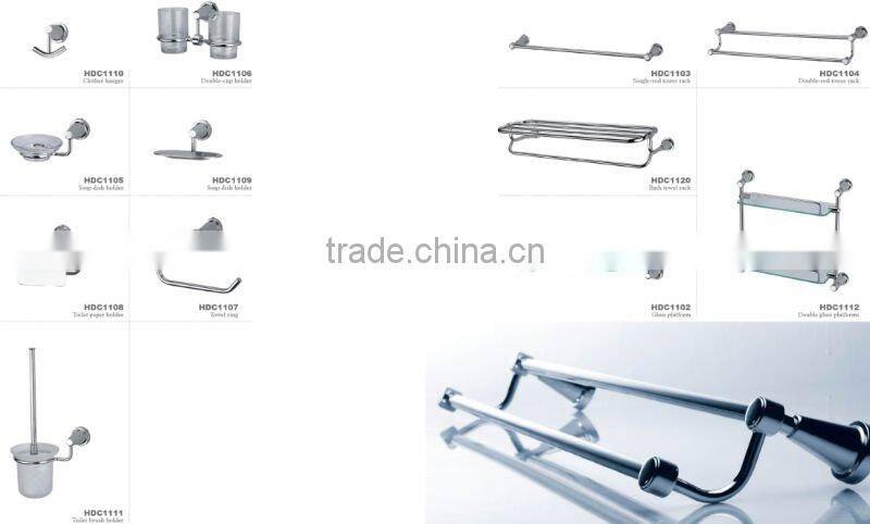 Single towel rack with nickle and chrome finishing,Item No.HDC1103