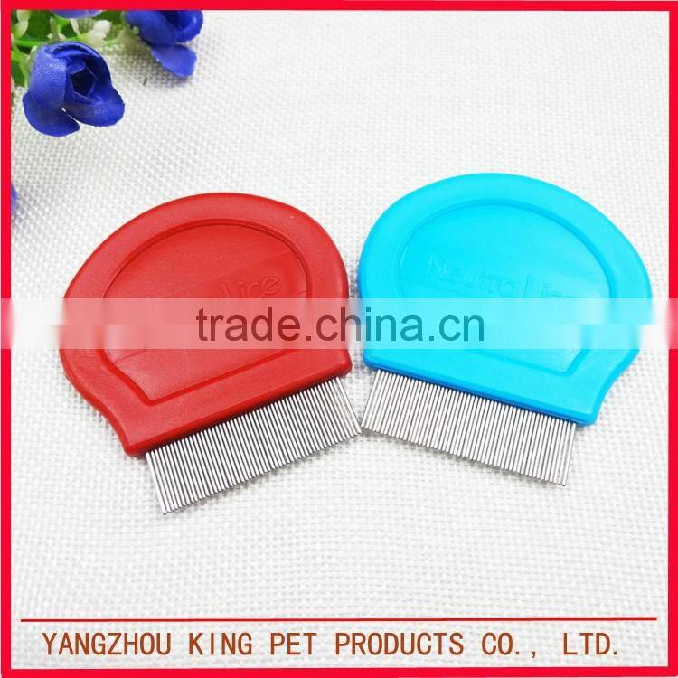 Stainless steel cat products pet grooming dog lice comb
