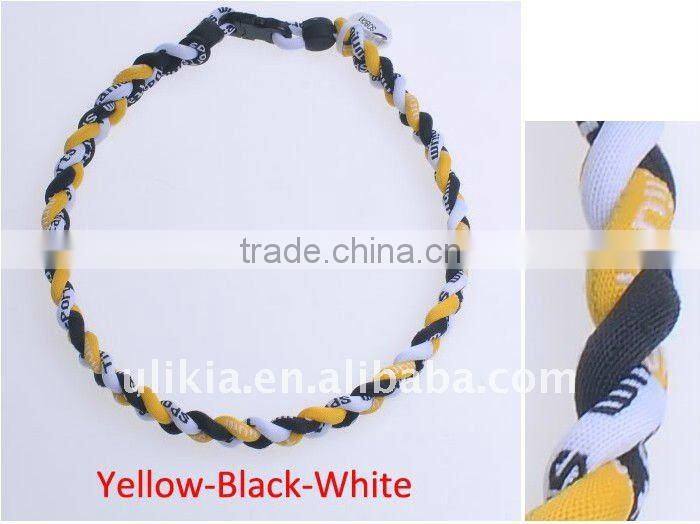 Germanium Titanium Baseball Sport Necklaces in Tornado style