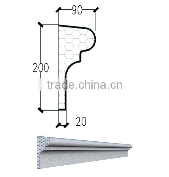 wall deco EPS line design,sculpture modern EPS line