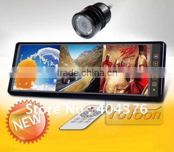Hot selling-10.2 inch car rear view lcd monitor with Splitter (Split 2 images display or 3 images display)