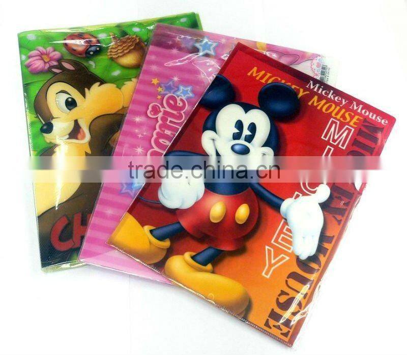 Low price Office Item Plastic document holder/ pp file for promotion