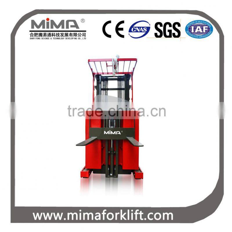 Chinese top battery high level order picker 1000kg with 4500mm lift height THA10 model