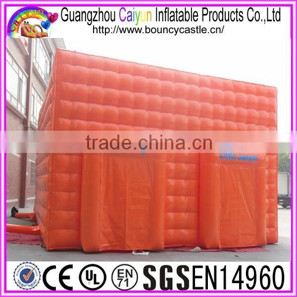 Outdoor used inflatable lawn tent/inflatable event cube tent camping rental