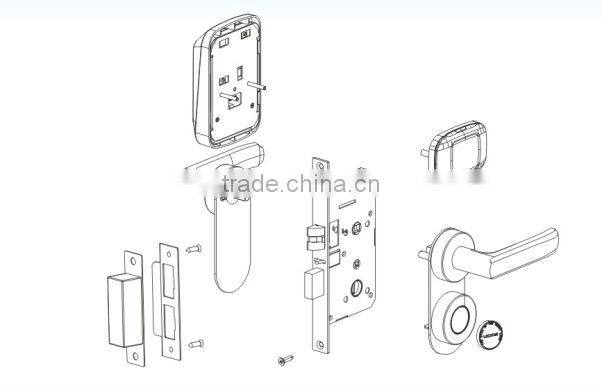 hotel seperate type door lock
