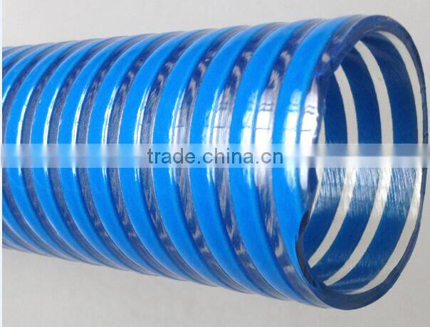 Spiral wound hose swimming pool suction vacuum pump hose