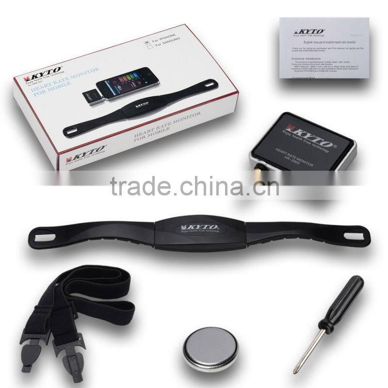 iPhone 4S 5 iPad Chest Strap Sport Calorie Free Apps Wireless Heart Rate Monitor