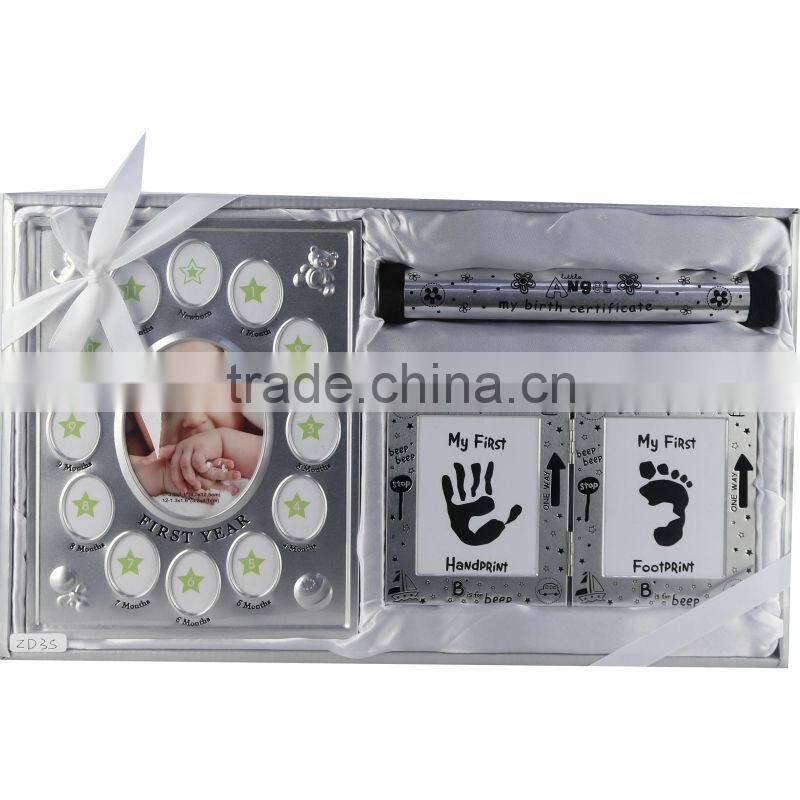 Handprint & Footprint frame set gift for new born baby ZD3S