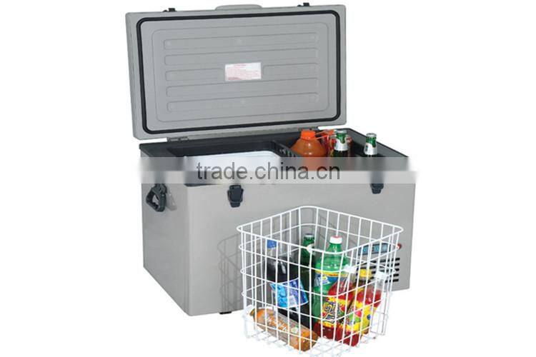 new product 2015 DC12V/24V camping portable mobile car fridge 12V 24V solar camping freezer/fridge refrigerator