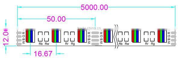 2016 hot sell IP20/IP65/IP67 optional RGBW led strip