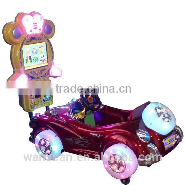 Led screen video racing game horse ride coin operatd kiddie ride
