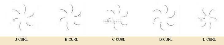 Private label package all length 3D/6D 0.05,0.06,0.07mm mink eyelash extension