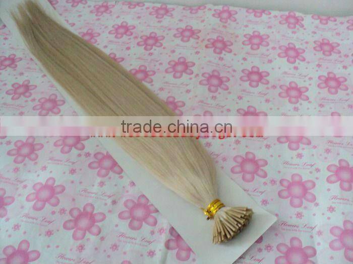 double drawn italy glue European remy fusion pre-boned hair extensions