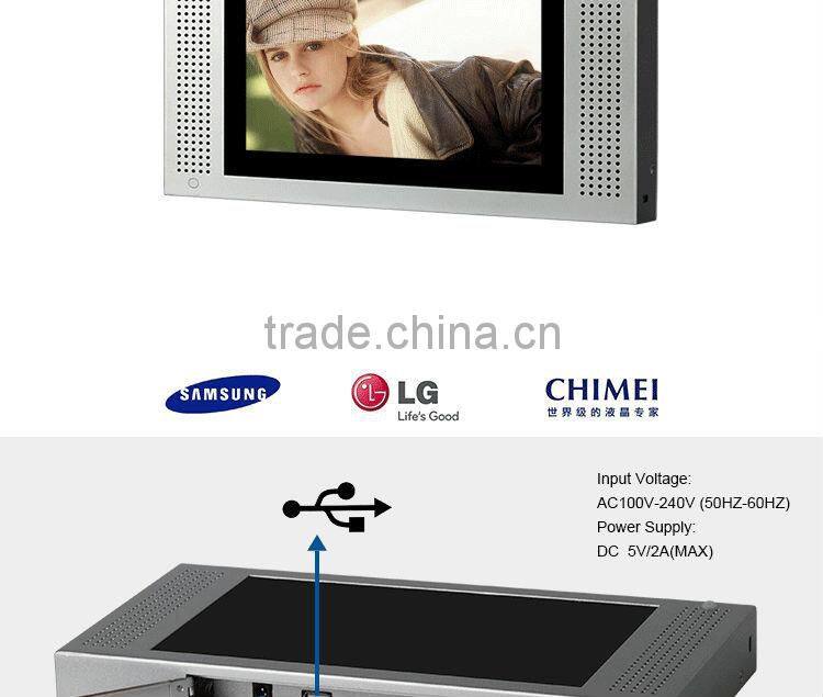 FlintStone 10 inch LCD video player , promotional advertising monitor, advertising monitor used in train