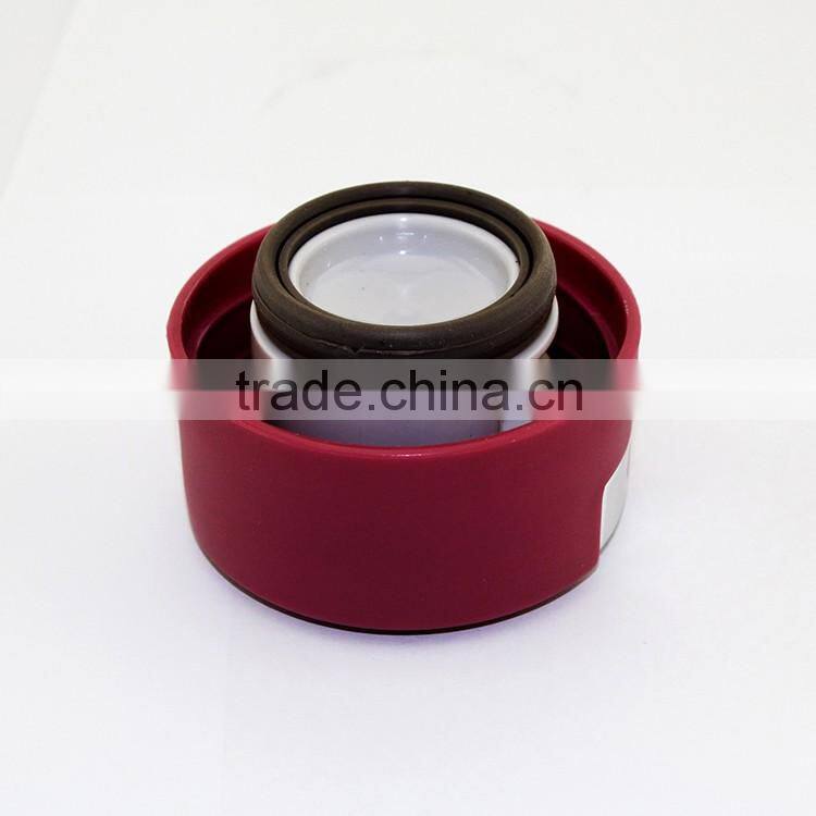 new style double wall stainless steel vacuum thermos flask ,lock button design lid