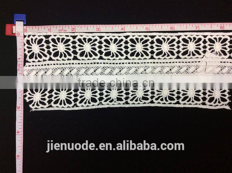 New Products Hot Sell Fashion Water Soluble Cotton Guipure Lace Trim